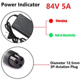 72V Charger 5A 20S Lithium-Ion Battery Pack Charger 84V 5A Intelligent Fast Chrg