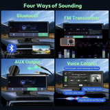 10.26" Touch Screen Car Wireless Apple CarPlay Android Auto Dual Dash 4K Cam DVR
