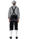 Oktoberfest Bavarian German Mens lederhosen Beer Costume Shirt Shorts Hat Outfit
