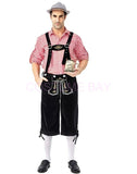 Oktoberfest Bavarian German Mens lederhosen Beer Costume Shirt Shorts Hat Outfit