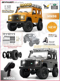 Mn99S MN98 1:12 MN Model RTR Version RC Car 2.4G 4WD RC Rock Crawler Defender