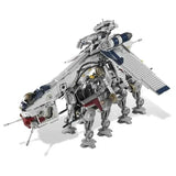 New 10195 Star Wars Republic Dropship + AT-OT | 1758pcs MOC Building Block Set