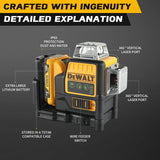 DeWalt DW089LG 12V Green Line 3 x 360 Laser Level Laser Tool battery + charger