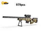 Cada 979pcs City Technical Police Military Weapon Sniper Rifle Building Blocks
