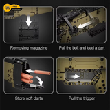 Cada 979pcs City Technical Police Military Weapon Sniper Rifle Building Blocks