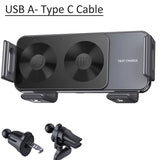 For Samsung Galaxy Z Fold 6/5/4 Car Phone Mount Holder Wireless Fast Charger