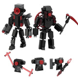 Skibidi Toilet Action Figure Building Block Toys Titan Speakerman TV Man Bricks