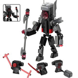 Skibidi Toilet Action Figure Building Block Toys Titan Speakerman TV Man Bricks