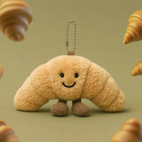 Amuseables Croissant - Popcorn - Boba Tea - Soft Toy Stuffed Food 8 cm