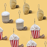 Amuseables Croissant - Popcorn - Boba Tea - Soft Toy Stuffed Food 8 cm