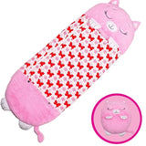 Large Sleeping Bag Happy Napping Napper Kids FUNNY Pillow Warm Camping 160cm NEW