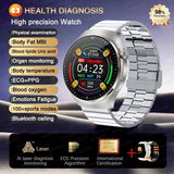 UK 2025 New Medical Grade Smart Watch Blood Pressure Oxygen Heart Rate Bluetooth