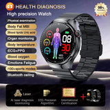 UK 2025 New Medical Grade Smart Watch Blood Pressure Oxygen Heart Rate Bluetooth