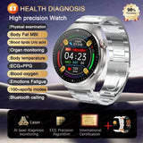 UK 2025 New Medical Grade Smart Watch Blood Pressure Oxygen Heart Rate Bluetooth
