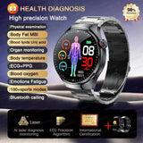 UK 2025 New Medical Grade Smart Watch Blood Pressure Oxygen Heart Rate Bluetooth