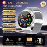 UK 2025 New Medical Grade Smart Watch Blood Pressure Oxygen Heart Rate Bluetooth