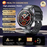 UK 2025 New Medical Grade Smart Watch Blood Pressure Oxygen Heart Rate Bluetooth
