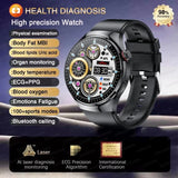 UK 2025 New Medical Grade Smart Watch Blood Pressure Oxygen Heart Rate Bluetooth