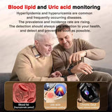 UK 2025 New Medical Grade Smart Watch Blood Pressure Oxygen Heart Rate Bluetooth