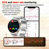 UK 2025 New Medical Grade Smart Watch Blood Pressure Oxygen Heart Rate Bluetooth