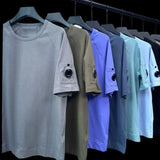 C. P Fashion Round Eyeglass Lens Men and Women Round Neck Casual T-shirt UK