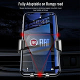 Car Mobile Phone Holder Adjustable Auto Stand Accessories For Fiat 500 White
