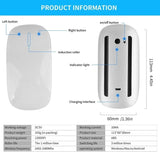 Wireless Magic Mouse Bluetooth 5.0 Ultra-Thin Touch for MacBook iPad PC Laptop