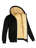 Mens Winter Jacket Coats Thick Ultra Warm Hooded Fleece Casual Sport Budget Top
