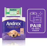 Andrex Toilet Rolls x36 Supreme Quilts Fragrance-Free 3 Ply Toilet Paper