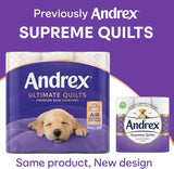 Andrex Toilet Rolls x36 Supreme Quilts Fragrance-Free 3 Ply Toilet Paper