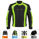 Mens Motorcycle Racing Suit Motorbike Riding Waterproof Armoured Textile Jacket
