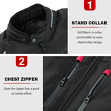 Mens Motorcycle Racing Suit Motorbike Riding Waterproof Armoured Textile Jacket