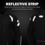 Mens Motorcycle Racing Suit Motorbike Riding Waterproof Armoured Textile Jacket