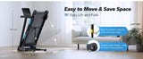 MERACH T12 Foldable Treadmill with Auto Incline 15%, 0.8-12 km/H Walking Pad App