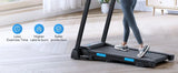 MERACH T12 Foldable Treadmill with Auto Incline 15%, 0.8-12 km/H Walking Pad App