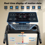 MERACH T12 Foldable Treadmill with Auto Incline 15%, 0.8-12 km/H Walking Pad App