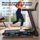 MERACH T12 Foldable Treadmill with Auto Incline 15%, 0.8-12 km/H Walking Pad App