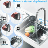 Large Super Deep Single Bowl Square Stainless Steel Kitchen Sink Undermount