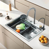 Large Super Deep Single Bowl Square Stainless Steel Kitchen Sink Undermount