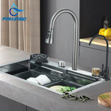 Large Super Deep Single Bowl Square Stainless Steel Kitchen Sink Undermount