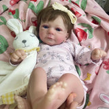 Sleeping 18in Lifelike Newborn Reborn Baby Doll Full Silicone Body Baby Girl