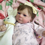 Sleeping 18in Lifelike Newborn Reborn Baby Doll Full Silicone Body Baby Girl
