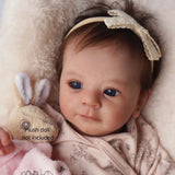 Sleeping 18in Lifelike Newborn Reborn Baby Doll Full Silicone Body Baby Girl