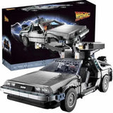 *NEW* MOC 10300 Back to the Future Time Machine Building Blocks ICONS 1872pcs