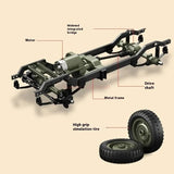 JJRC C8815 RC Willys 1941 Jeep 2.4G Military Truck 4WD RTR Off-Road RC Car Jeep