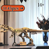 Dinosaur Fossils: Tyrannosaurus Rex 3145PCS Building Blocks Dinosaur MOC Bricksb