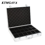 Aluminium Watch Box Watch Display Storage Case Lockable Portable