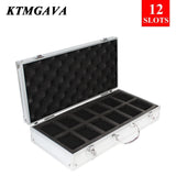 Aluminium Watch Box Watch Display Storage Case Lockable Portable