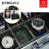 Aluminium Watch Box Watch Display Storage Case Lockable Portable