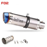 51mm Motorcycle Exhaust Muffler Pipe Slip-On Muffler Silencer with DB Killer